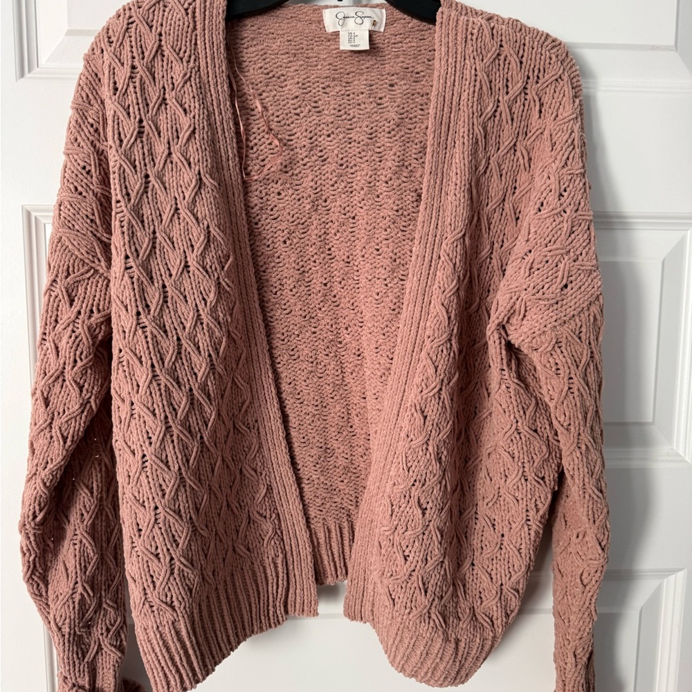 Jessica Simpson Dusty Rose Knit Cardigan